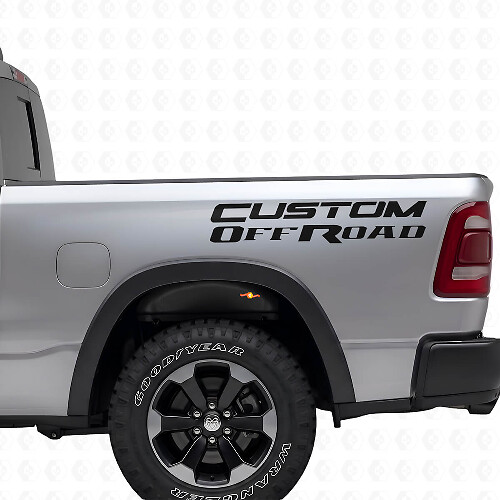 Off Road Custom Bed Side Vinyl Decal Kit for Dodge Ram 