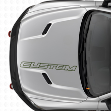 Custom Outline Lettering Hood Vinyl Decal for Dodge Ram Truck_3