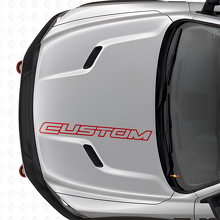 Custom Outline Lettering Hood Vinyl Decal for Dodge Ram Truck_4