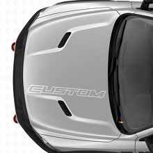 Custom Outline Lettering Hood Vinyl Decal for Dodge Ram Truck_5