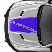Blackout Center Hood Vinyl Decal for Dodge Ram Truck_2