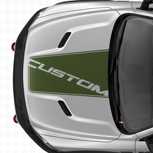 Blackout Center Hood Vinyl Decal for Dodge Ram Truck_3
