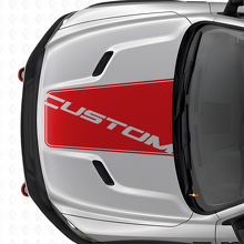 Blackout Center Hood Vinyl Decal for Dodge Ram Truck_4