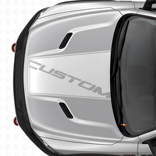 Blackout Center Hood Vinyl Decal for Dodge Ram Truck_5