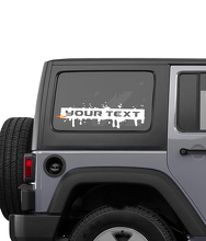 Splash Paint Style Lettreing Stripe Side Window Vinyl Decal Sticker for Jeep Wrangler Rubicon Sahara 2