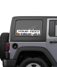Splash Paint Style Lettreing Stripe Side Window Vinyl Decal Sticker 2 for Jeep Wrangler Rubicon Sahara 2