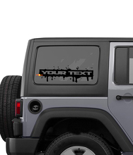 Splash Paint Style Lettreing Stripe Side Window Vinyl Decal Sticker 2 for Jeep Wrangler Rubicon Sahara 3