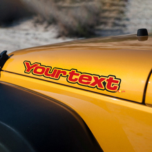 Lettering Hood Side Vinyl Decal Sticker Graphic for Jeep Wrangler Renegade_3