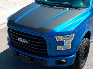 2015 2016 NEW FORD F-150 HOOD BLACKOUT VINYL GRAPHICS DECAL STRIPES F150 2017