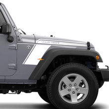 Bend Strip Hood Fender Vinyl Graphics Kit for Jeep Wrangler 2