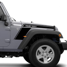 Bend Strip Hood Fender Vinyl Graphics Kit for Jeep Wrangler 3