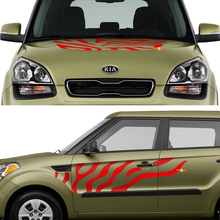 Side Doors Accents Decals Stickers fit to Kia Soul 3 2