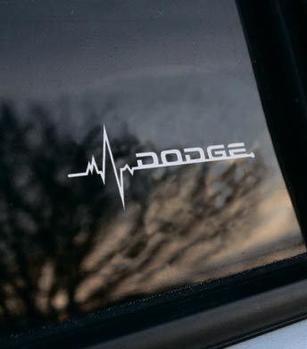 Dodge Is in My Blood Window Vinyl Sticker Decal Graphic