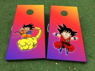 Dragon Ball Cornhole Board Game Decal VINYL WRAPS with LAMINATED