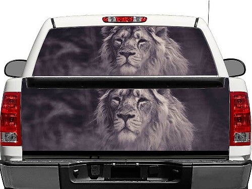 Lion Rear Window or Tailgate Vinyl Decal for Pickup Truck SUV