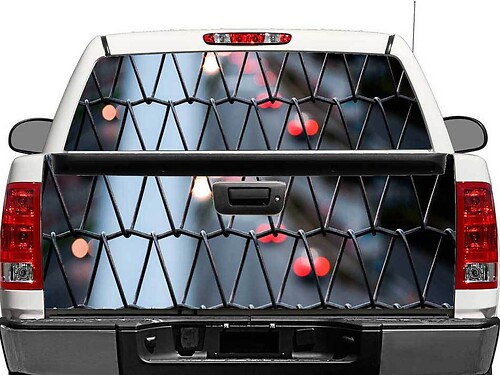 Fence and City Rear Window or Tailgate Vinyl Decal for Pick-up Truck SUV Car