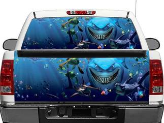 Trovare la finestra posteriore Nemo o il tailgate Decalcomanie Adesivo Pick-up Truck Suv