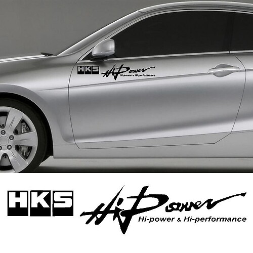 Honda Motor Sports Decal Sticker. Hks
