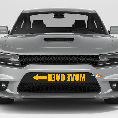MOVE OVER Decal Sticker for Dodge Charger Daytona