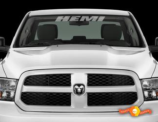 HEMI 30inch DODGE Front Windshield Window Banner Decal Sticker Dodge ram