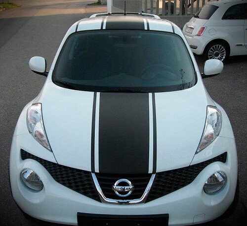 Racing Stripes Hood Roof Trunk Vinyl Decal Kit for Nissan Juke