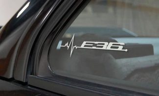 BMW E36 is in my Blood window sticker decals graphic
