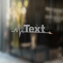 Heart Rate Style Lettering Window Vinyl Sticker Decals Graphic for Jeep Wrangler 2