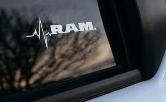 Dodge RAM is in my Blood window sticker decals graphic