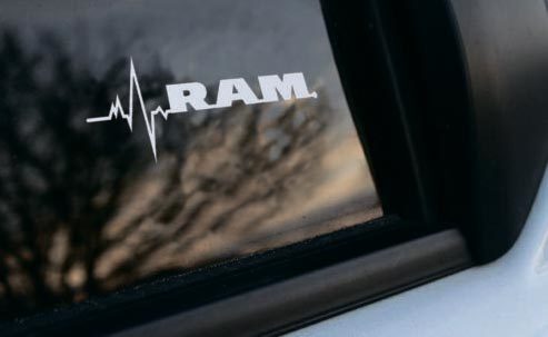 RAM Is in My Blood Window Vinyl Sticker Decal Graphic