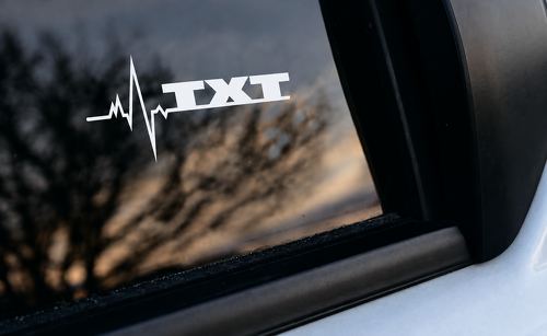 TXT Heartbeat Line Side Window Vinyl Decal Sticker