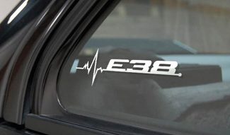 BMW E38 is in my Blood window sticker decals graphic