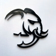 HellElephant Demon 3D Badge Black Fender Badges Emblem 4