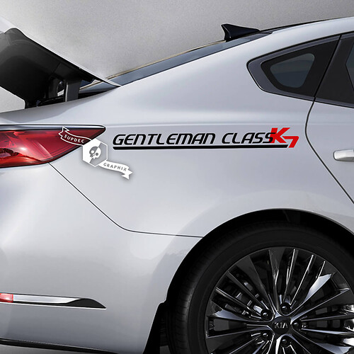 Pair Lettering Decal Sticker Emblem Logo Vinyl For Kia K7 Cadenza B Type