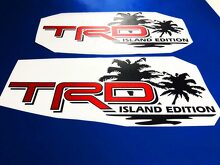 Toyota TRD Island Edition Off Road Tacoma Tundra Decals Vinyl Sticker Decal Palm 3