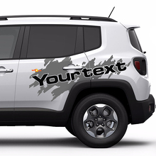 Splash Splatter Hood and Side Graphic Vinyl Sticker Decal for Jeep Renegade 6
