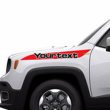 Hood Stripe Graphic Vinyl Decal Sticker Side for Jeep Renegade 2