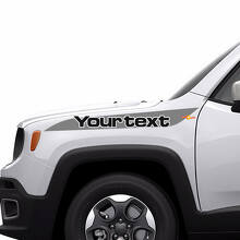 Hood Stripe Graphic Vinyl Decal Sticker Side for Jeep Renegade 3