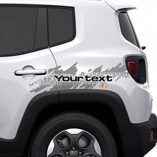 Distressed Tire Splash Rear Side Graphic Vinyl Decal Sticker for Jeep Renegade 2