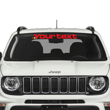 Windshield Banner Graphic Side Splash Scratched Graphic Vinyl Sticker Decal for Jeep Renegade 3