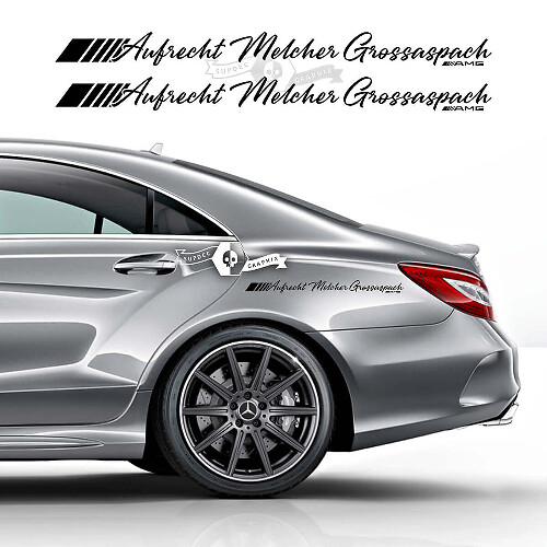 Aufrecht Melcher Grossaspach Side Vinyl Decal Sticker for Mercedes-Benz CLS-Class