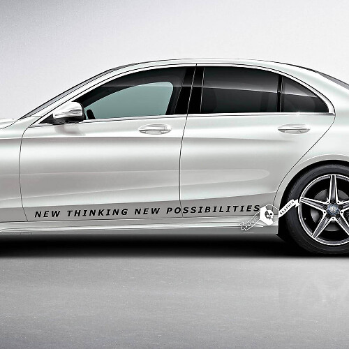 New Thinking New Possibilities Side Vinyl Decals for Mercedes-Benz
