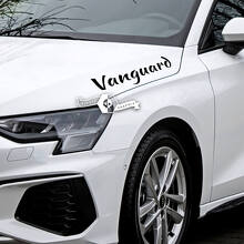 Hood Lettering Decal Sticker Emblem Logo Vinyl Vanguard For Audi 2