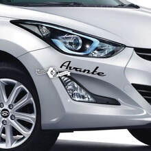 Lettering Decal Sticker Emblem Logo Bumper Vinyl Avante Elantra For Hyundai 2