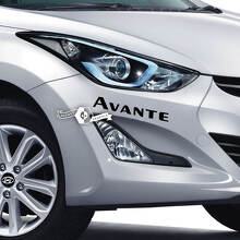 Lettering Decal Sticker Emblem Logo Bumper Vinyl Avante Elantra For Hyundai 3