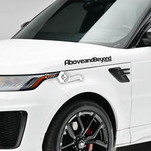 Above and Beyond Side Lettering Vinyl Decal Pair for Land Rover Range Rover_4