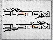 CUSTOM Mountain Sport Lettering Hood Vinyl Decal Sticker for Jeep Wrangler_2