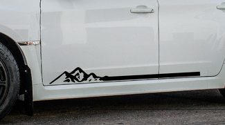 Mountain Stripe Rocker Panel Decal vinyl sticker fits 4runner tacoma Subaru