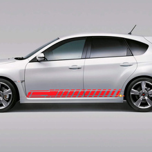 Checkered Side Stripes Vinyl Decal Kit for Subaru Impreza Hatchback WRX STI 2007-12_3