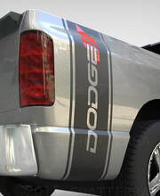 Branded Rear Side Stripes Vinyl Decal Kit for Dodge Ram 1500-3500_3