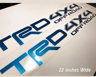 Toyota TRD 4X4 Off-Road Racing Tacoma Tundra Truck off road Pair Decal Bright B